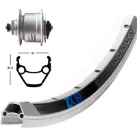 Winora Exal Zx 19 Dynamo Shimano Dh3d72 Cl Disc Vorderrad