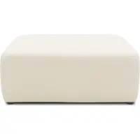 Domo . collection Polsterhocker 800013, Hocker, quadratisch, Modul-Element, Fußhocker, Polsterganitur, 108 x 108 x 42 (BxTxH), natur