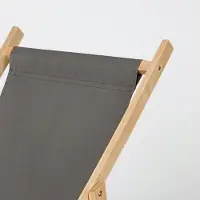 Ferocity Holz Klappliegestuhl mit Armlehne und Getränkehalter, Zitrone Relax Motiv, klappbar