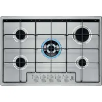 Electrolux EGS7534X, Edelstahl, Integriert, 75 cm, Gaskochfeld, Edelstahl, 5 Zone(n)