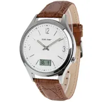 Zeit-Bar Funk-Armbanduhr Herren, mit Datums- und Sekundenanzeige