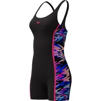 Speedo Badeanzug "HYPERBOOM SPLC MSBK LEGSUIT BLK/PNK"