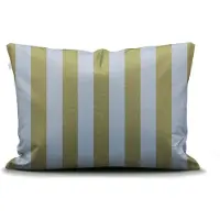 Essenza Minte Stripe Cedar green - Ice blue Kissenbezug 40 x 80 cm