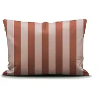 Essenza Minte Stripe Terracotta - Blush pink Kissenbezug 40 x 80 cm