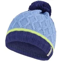 Sterntaler Bommelmütze Struktur in mittelblau | Gr.: 53 cm