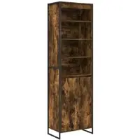 Helloshop26 - Set aus 2 modernen Hochschränken mit Türen 60 x 36 x 200 cm praktische Aufbewahrungsmöglichkeit fürs Wohnzimmer 02_0056099