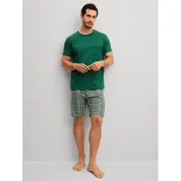 Calida Shorty "Relax Imprint 2" 2 kurzarm, Rundhals, Brusttasche