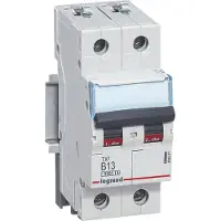 Legrand 403371 TX3 Leitungsschutzschalter B-Charakteristik, 13A, 1-polig+N, 6kA, 230VAC, 2TE