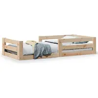 vidaXL Massivholzbett ohne Matratze 80x200 cm Kiefernholz