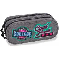 CoolPack Clever Girls Badges Grey Federmäppchen Tasche