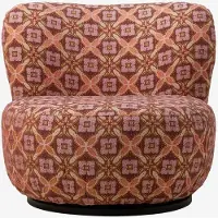 Sissy-Boy Multicolour Anne Draaifauteuil Met Tile Print