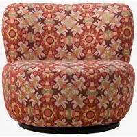 Sissy-Boy Multicolour Anne Draaifauteuil Met Mozaďek Print