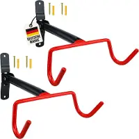 WellGro 2x Wand Fahrradhalter - Stahl - Tragkraft bis 30 kg - Wandmontage - Fahrrad Ständer - klappbar - Farbe wählbar
