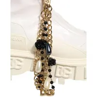 Dolce&Gabbana Dolce & Gabbana Stiefeletten aus Leder in Weiss