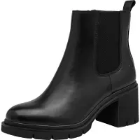 Tamaris Damen Stiefelette Glattleder Black Nappa