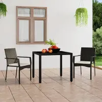 Markenlos Garten- und Terrassenstühle aus wetterfestem Synthetikrattan mit Kissen, stabilem Stahlgestell und einer Belastbarkeit bis 110 kg, inklusive Montageanleitung