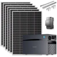 Sunshare Ray Lite 1200W mit 2 kWh Glory Speicher, Smart Meter und Halterung