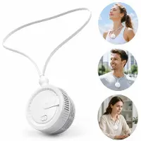 Welikera USB wiederaufladbarer Nackenventilator Bladeless, leiser tragbarer Halsventilator 3 Stufen Kühlung ergonomisch für Alltag Reisen Sport