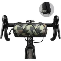 Sonstiges Fahrrad Lenkertasche Vordertasche 2.4L Camouflage Grün 900D Polyester mit Schultergurt