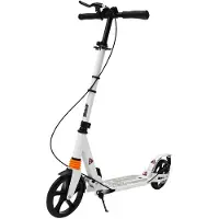 StarTech.com Klappbarer Erwachsenenroller - Höhenverstellbar - Scheibenbremse - Tragfähigkeit 100 kg - Zweirädrig - PolyurethanRäder - Weiß