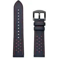 StarTech.com Lederarmband für Smartwatch - Race 2 - Vintage - Leder - Metallschnalle - Unisex - Mitternachtsblau
