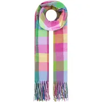 Zwillingsherz Schal "Classic Karo" zeitloses Karomuster, weiche Qualität, Fransenabschluss, multicolor
