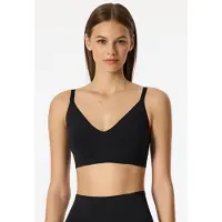 Schiesser Soft-BH "Seamless Contouring", Damen, Gr. L, N-Gr, 000, schwarz, Single Jersey, Obermaterial: 50% Elasthan, 50% Polyamid, BHs Soft-BH