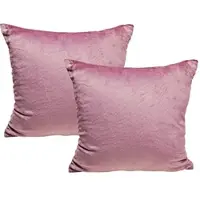 Jack 2er Set Teddy Flausch Kissen 50x50cm in Antik Rosa | Gr.: 40x40 cm