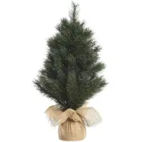 Everlands Mini-Weihnachtsbaum Malmö Mini-Baum h90 cm grün/weiß (tweekleurig)