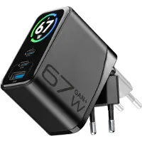 Cellularline PowerView IQ ACH 67W, Drinnen, AC, Schwarz
