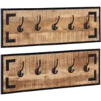 vidaXL Garderoben 2 Stk. Raues