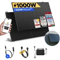 Solakon onBasic: 1000 Watt Balkonkraftwerk - Wand/Fassade / ohne Speicher / 5m