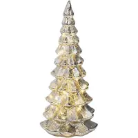 Lumineo Micro-LED-Baum D 15 H 32 cm 20 L silber/weiß - Lumineo