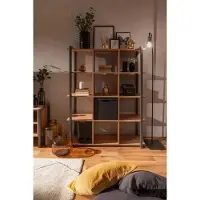 Freiraum Regal >Arvada< in Artisan Eiche aus MDF - 107x145x39cm (BxHxT)