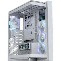 Asus ROG CRONOX GR801 CURVE TG ARGB WHITE, Midi Tower, PC, Weiß, ATX, EATX, micro ATX, Mini-ITX, BTF, Aluminium, Multi