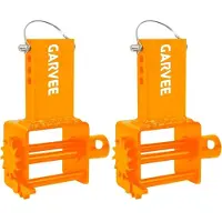 StarTech.com Trailer Stake Pocket Winde 2er Pack - D-Ring Zurröse - 2,45 t Tragkraft - Höhenverstellbar - Für Pritschenanhänger und Lkw - Orange
