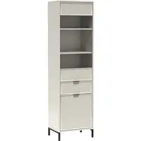 Beautysofa VITRINE Linna mit Schublade 55 cm kaschmir