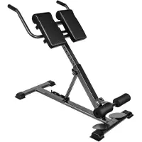 StarTech.com Zusammenklappbare Rückenstreckerbank - Krafttrainingsgerät - Höhenverstellbar - Verstellbare Neigungswinkel - Maximale Belastung 150 kg - Schwarz