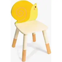 Mentari Stuhl mit Schneckenmotiv, Gelb