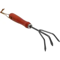 Progarden 3-teiliges Gartenkrallen Set mit 3 Zinken, aus Holz und Metall, 29,5 cm lang, 8 cm breit