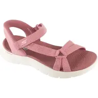 SKECHERS Damen Slip-Ins Sandalen GO WALK FLEX ILLUMINATE Rosa Textil Größe: 38
