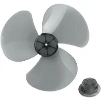 Fokelyi Teile für Elektroventilatoren, 12-Zoll-Ventilatorflügel, Durchmesser: 300 mm, transparentes PP, Mittelloch: 8 mm