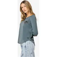 Super.natural W Bandito CAT Crew stormy weather/jet black/white stone (61K) XS