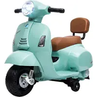 AIYAPLAY Elektro Motorrad Kinder Mini Vespa GTS 6V mit Lithium-Akku Grün