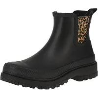 Verbenas 9302181200 Lua Smooth Combi Animal - Damen Boots - Black-Sand-Leo Größe 38 EU