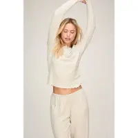 Hunkemoller Top Pointelle Grau