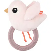 Done by Deer - Rassel mit Beißring Birdee Rosa