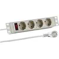 Efbe-Schott EFB Elektronik EFB-Elektronik - Steckdosenleiste (Rack - einbaufähig) - Eingabe, Eingang power CEE 7/7 - Ausgangsanschlüsse: 4 (power CEE 7/3)