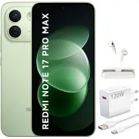 Xiaomi XAIOMI REDMI Note 17 Pro Max 5G 8GB 512GB Smartphone Grün 9210mAh mit 120W Ladegerät und Bluetooth-Kopfhörer