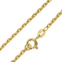 Trendor 31230 Kette für Anhänger 925 Silber Vergoldet 2,2 mm breit 36-60 cm